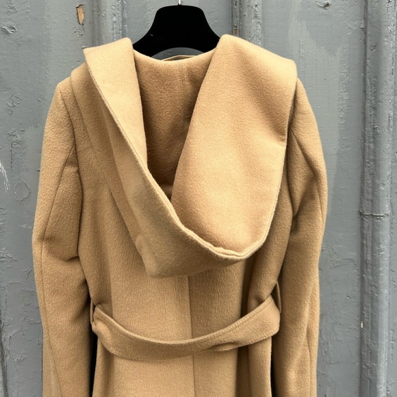 Sentaler Baby Alpaca Mid Length Hooded Wrap Coat, size XS - Picture 9 of 14
